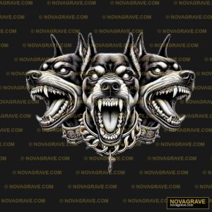 Three Dogs With Fangs On Their Mouths Animals Wildlife - Design DTF