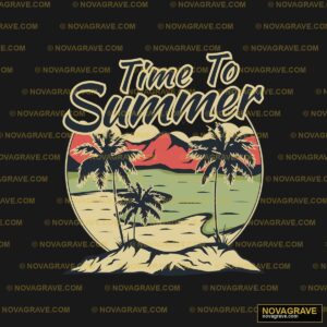Time To Summer T Shirt Design Other Designs - DTF Transfer Design