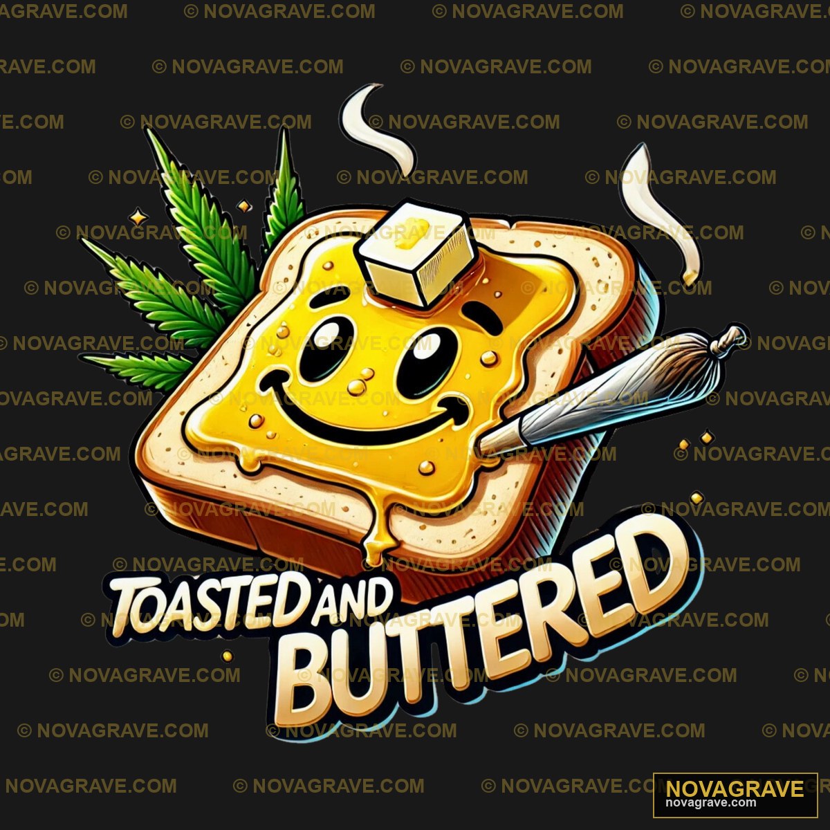 Toast And Buttered By The Art Of David Other Designs - DTF Transfer Design