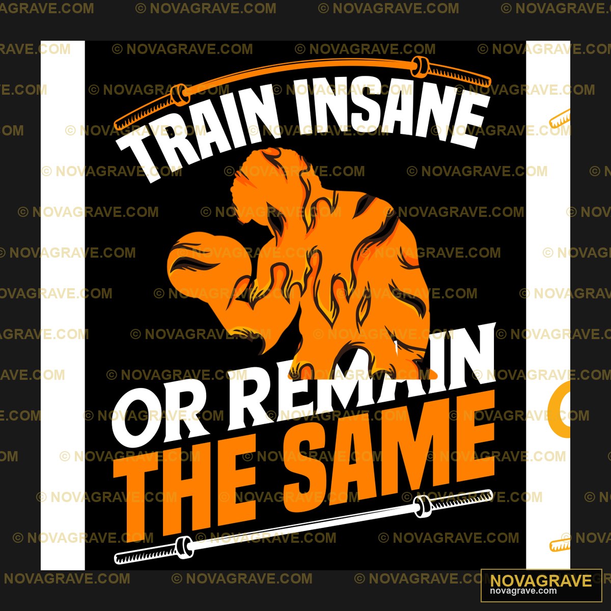 Train Insane Or Remain The Same Other Designs - DTF Ontwerp