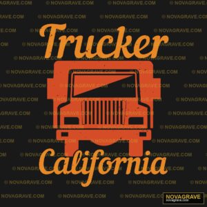 Truck California Typography Slogans - DTF Ontwerp