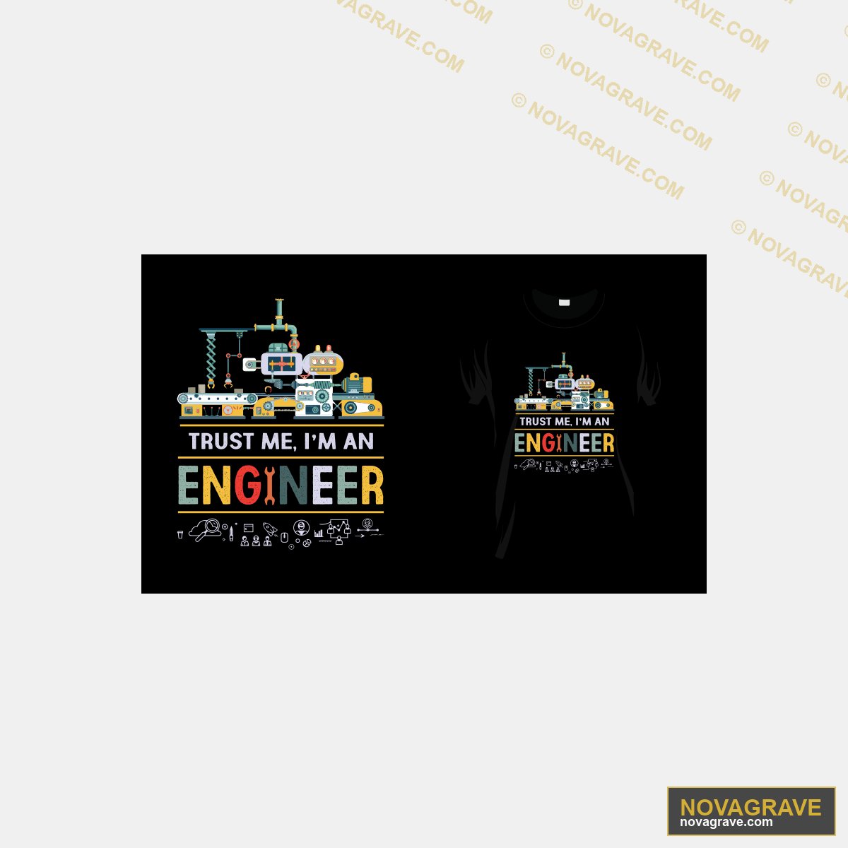 Trust Engineer T Shirt Design Professions - DTF Ontwerp