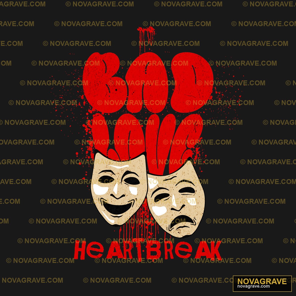 Two Masks With Blood Splats On Them Other Designs - DTF Ontwerp