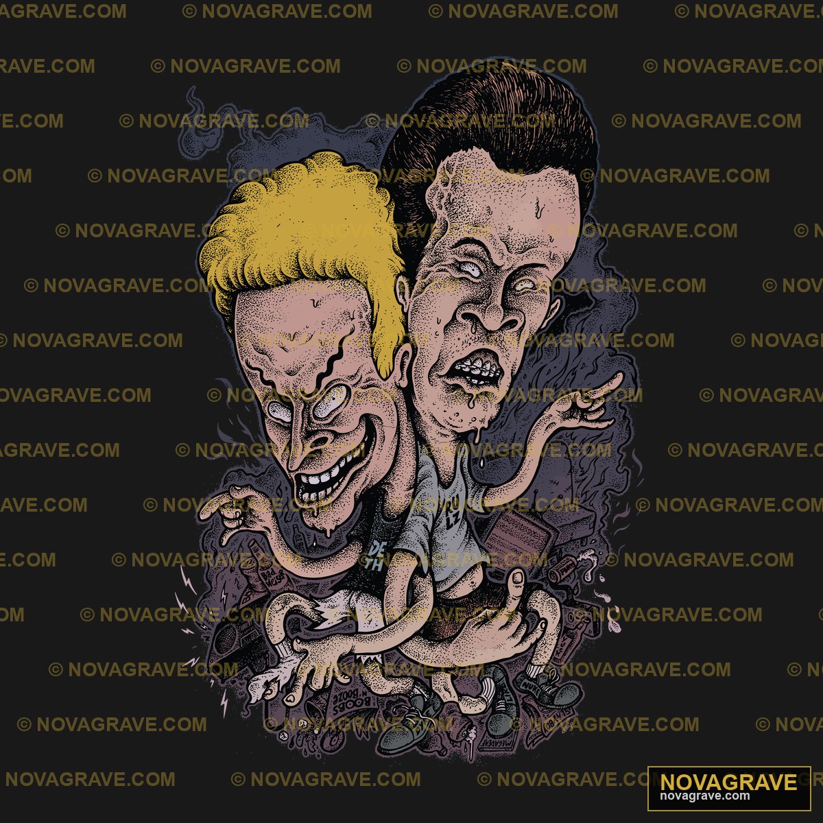 Two Men With Their Faces In The Air One Is Cr Other Designs - DTF Transfer Design