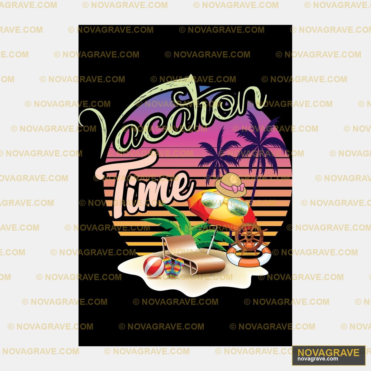 Vector Illustration Of Summer Vacation Vector Animals Wildlife - DTF Transfer Design