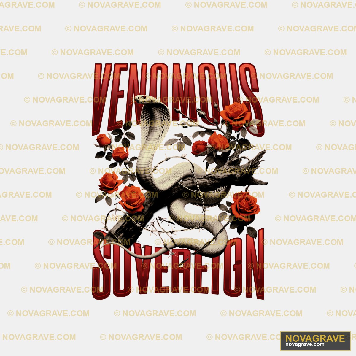Venomous Sovereign Black By The Black Eyed Other Designs - DTF Ontwerp