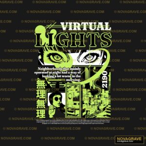 Virtual Lights Poster Other Designs - Design DTF