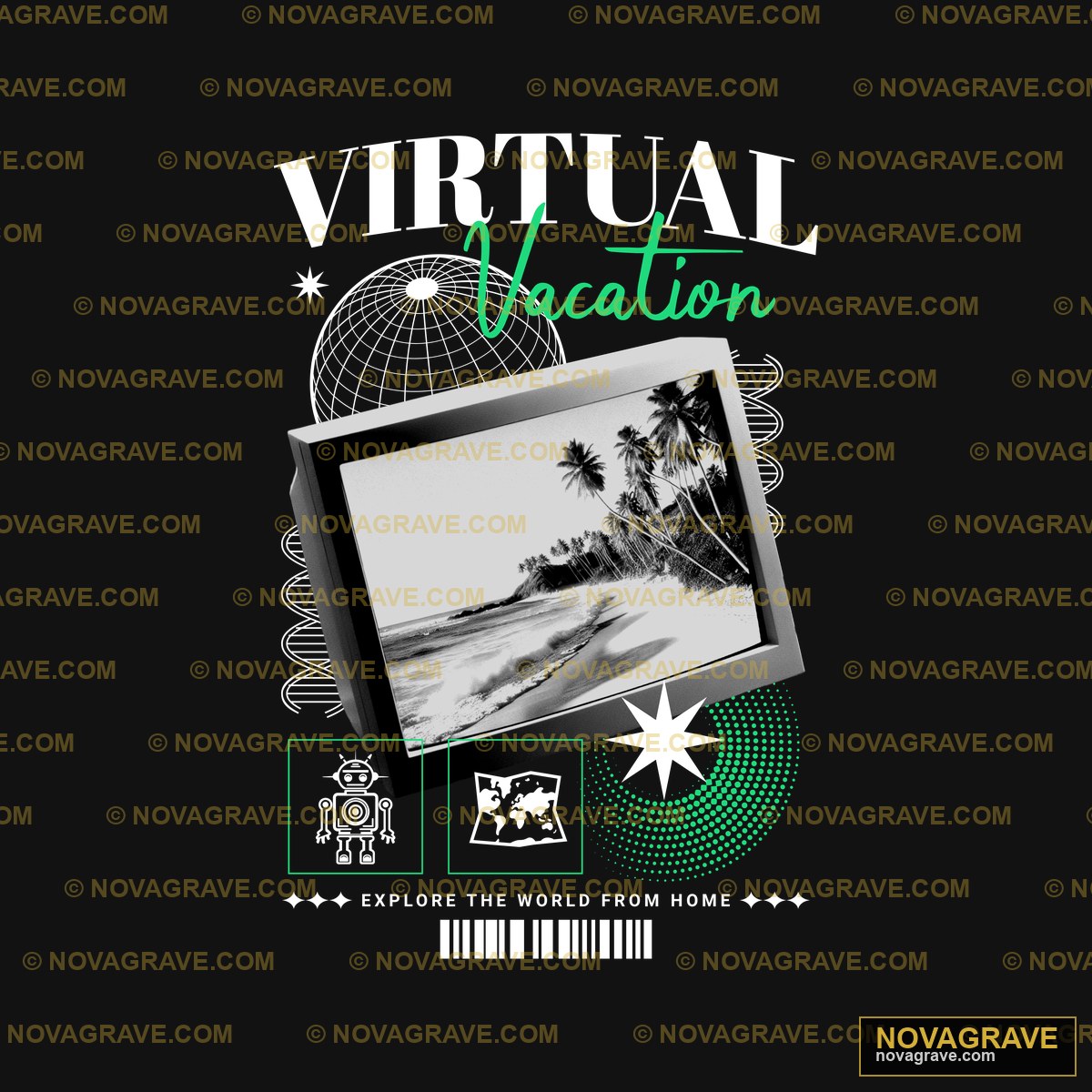Virtual Vacation Explore The World Home Animals Wildlife 2 - DTF Transfer Design