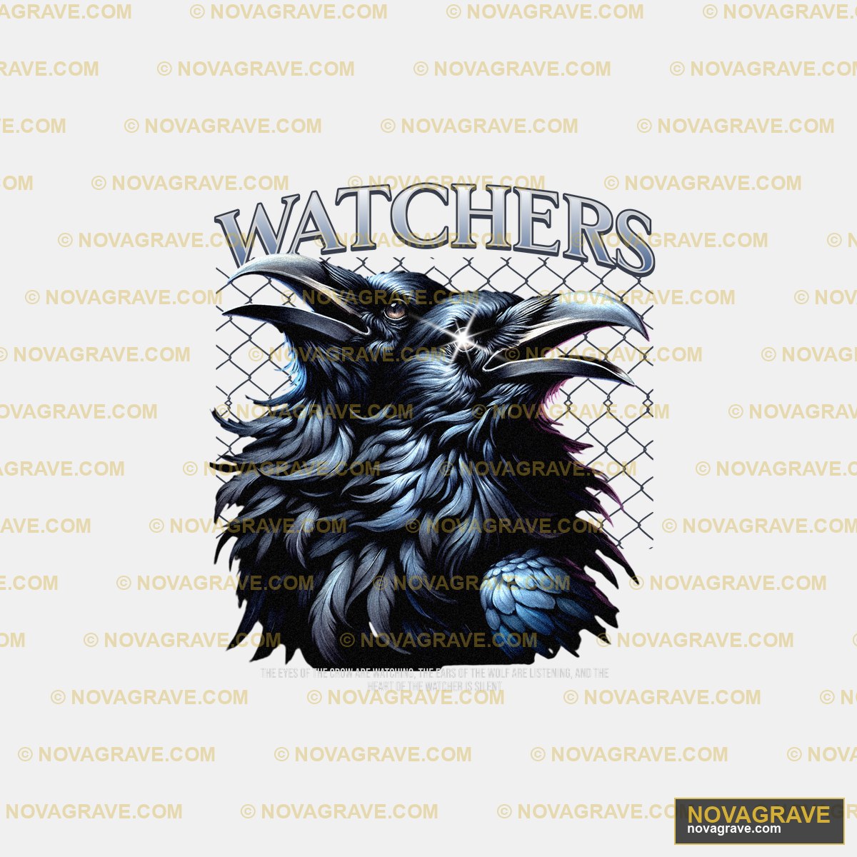 Watchers The Eyes Of The Crow Animals Wildlife - DTF Transfer Design