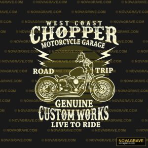 Were Chopper Motorcycle T Shirt Typography Slogans - DTF Transfer Design