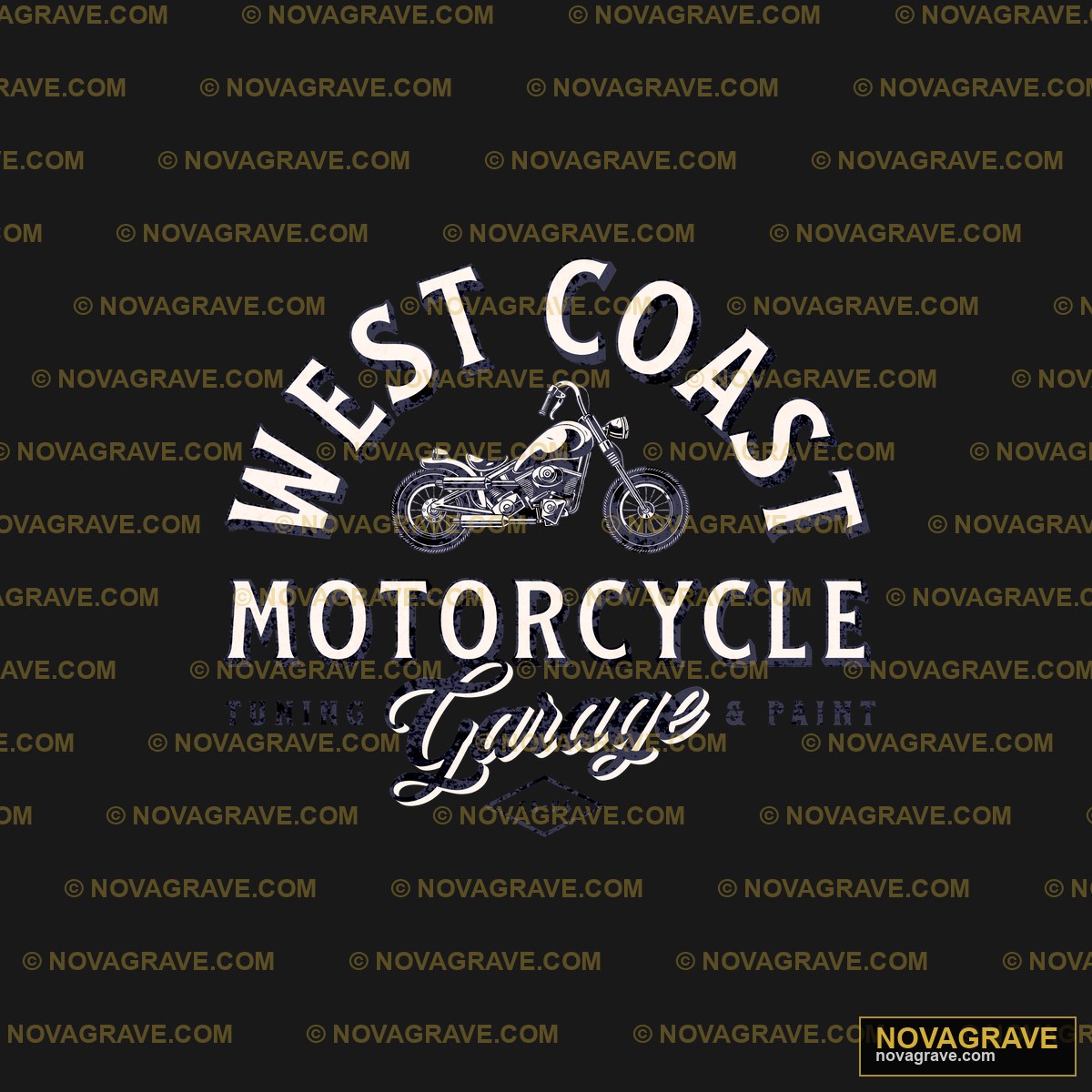 West Coast Motorcycle Logo Other Designs - DTF Transfer Design