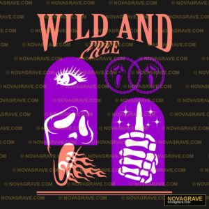 Wild And Free Logo Other Designs - DTF Transfer Design