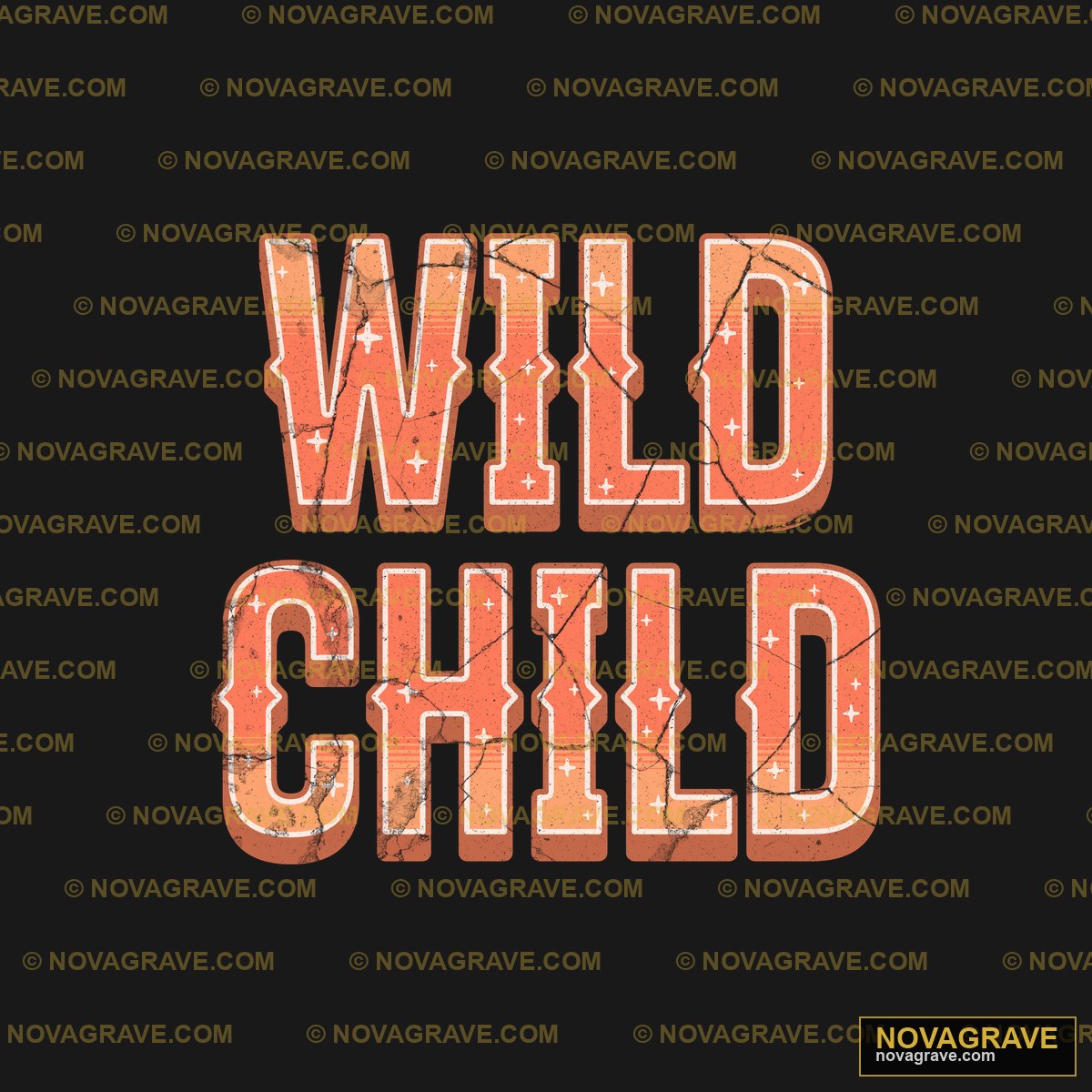 Wild Child Logo Family Kids - Design DTF