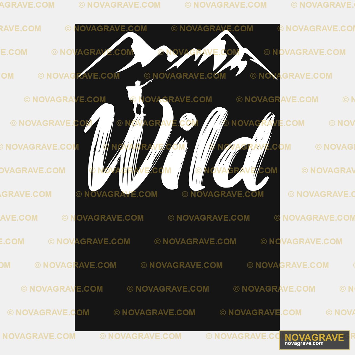 Wild Hand Drawn Lettering Typography Slogans - DTF Transfer Design