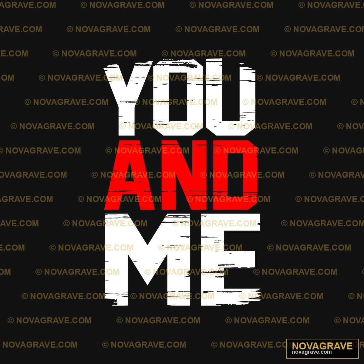 You And Me By Thepaper Other Designs - DTF Transfer Design