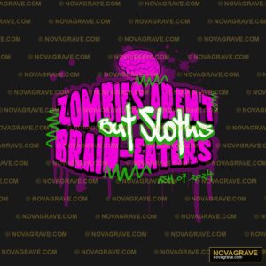 Zombie Brain Graffiti Font Streetwear Urban DTF Design
